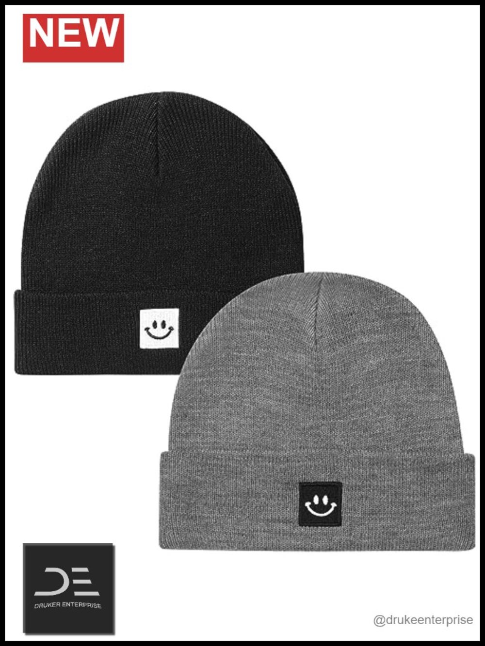 2 Pack Knit Baby Beanie Toddler Hat Acrylic Stretch Beanie for Kids